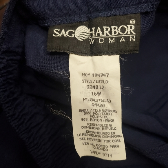 Sag Harbor Casual Trousers sz 16w - Picture 2 of 7